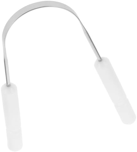 VALICLUD Raschietto Linguale in Acciaio Inox Pulitore per Lingua Extra Rimuove Residui di Cibo e Alito Cattivo Strumento per Igiene Orale Domestica