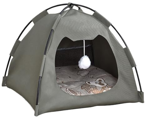Tente pour Animaux,Tente Imperméable pour Chats et Chiens - Niche Litière Caverne Portable Respirante pour Petits Animaux Intérieur Extérieur Toutes Saisons Voyage Camping
