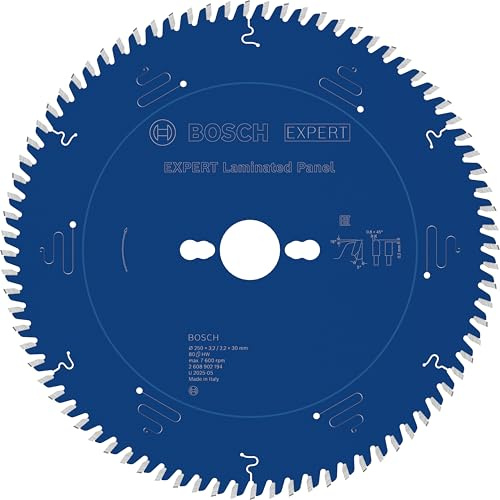 Bosch 1x EXPERT Laminated Panel Corded cirkelsågklinga för bordscirkelsåg (för Laminat, Ø mm, Professional Tillbehör Nätdriven bordscirkelsåg, Stationär bordssåg)