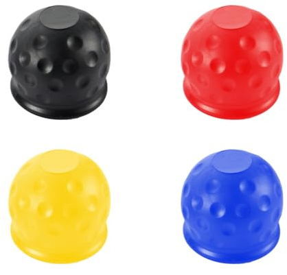 QUXVUIS 4pcs/set Universal Tow Bar Ball Cap Easy To Install Durable Rubber Stable And Safe Universal Tow Bar Ball Cover Cap