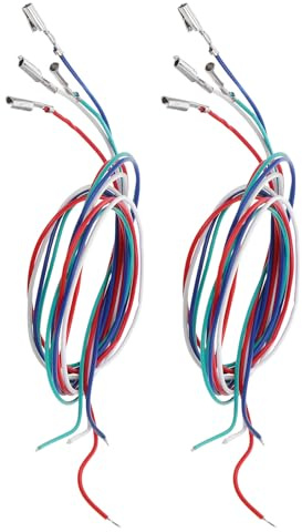 Milisten 8stücke Ersatzkabel für Plattenspieler Anschlusskabel für Tonabnehmer Audiokabel mit Farbcodierung Kompatibel mit Vinyl-playern und Heimstudios