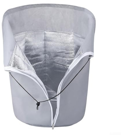 Copertura isolante per piante con tessuto traspirante che assorbe l'acqua, progettata per protezione da gelo e parassiti all'aperto