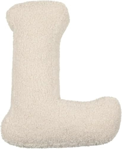 Cojín Letra De Felpa Corduroy, Cojín Decorativo De Letra Inicial, 26 Alfabetos A A Z, Cojín Abrazo Suave para Sofá Dormitorio Salón Coche, Regalo para Niños Mujeres(L)
