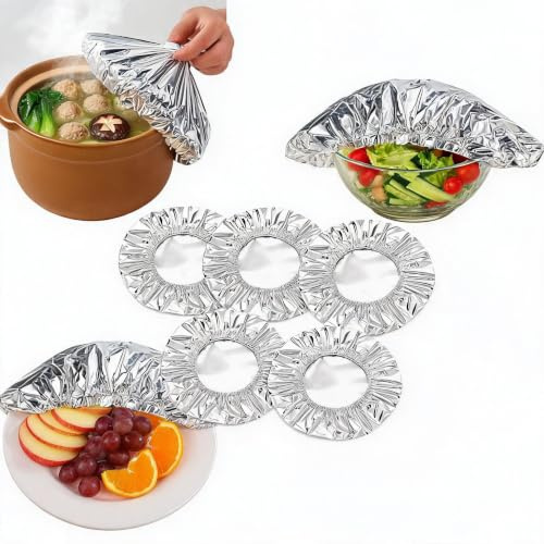 60Pcs Aluminum Foil Film Insulation Cover, Adjustable Aluminum Foil