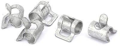 sourcing map 5Stk. Schlauchschellen 4mm Innerer Durchmesser Wasserrohr Kraftstoffleitung