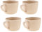 Tubayia 4 tazas de café de melamina para fiestas, camping, pícnic (caqui)