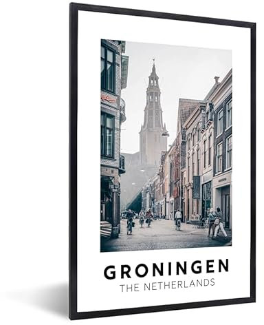 MuchoWow Poster Bilder Wanddeko Deko Wohnzimmer 40x60 cm Niederlande - Groningen - Architektur