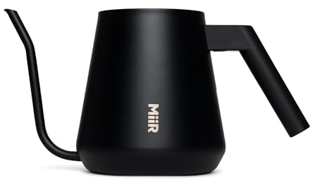 MiiR New Standard Pour-Over Kettle - Precision Angled Spout & Thermometer for Perfect Brewing, 1L Kettle for Smooth Pour-Over