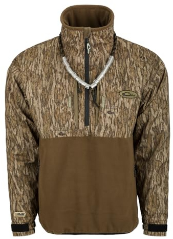 Drake Waterfowl MST Guardian Eqwader Flex Fleece 1/4 Zip Camo Jacke