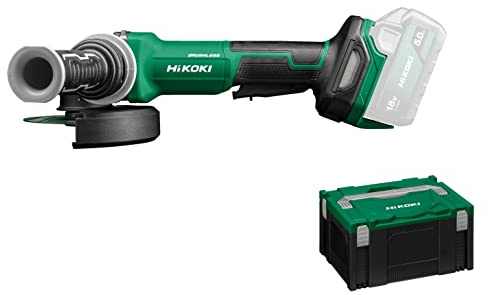 HIKOKI Akku Winkelschleifer G1813DFW2Z (Basic) (18V, 8000 min-1/min Drehzahl, Scheiben-ø: 125mm, Brushless, mit AT Modus, Spindelarrietierung, im HSC III (OHNE Akku und Ladegerät)