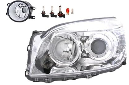 Johns, Scheinwerfer Halogen Frontscheinwerfer passend für Toyota Rav4 XA3 05-08 HHB3 LI + Nebelscheinwerfer + Leuchtmittel