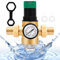 Regulador de Presión de Agua 3/4 Pulgadas DN20 Reductor de Presión de Agua Ajustable con Manometro Presion y Filtro de Malla, Válvula Reductora de Presión de Latón para Grifo de Riego Jardín