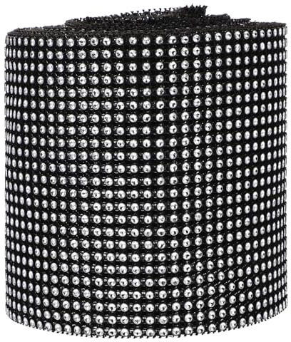 Band Glitzernde Streifen 24 Reihen Strass Band Rolle Schwarz Dekorative Handwerk Liefert