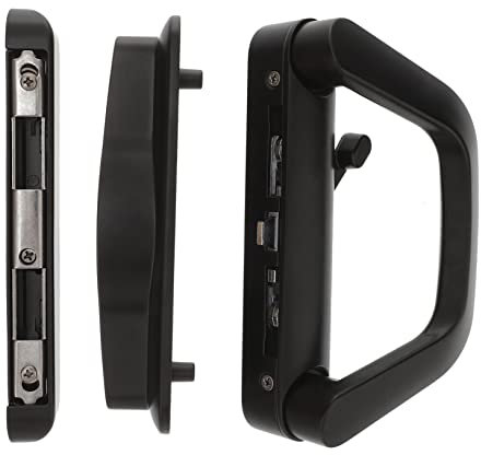 IWOWHERO Poignée De Porte Coulissante Avec Serrure Pour Porte-fenêtre Ou Garde-robe Pour Ouverture Droite Ou Gauche