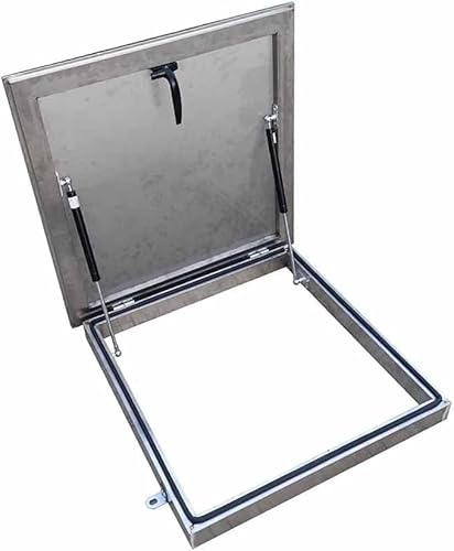 Heavy-Duty Stainless Steel Roof Hatch Cover, Weatherproof Skylight for Basement Ventilation and Attic Emergency Access