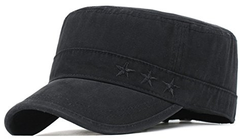 KUYOU Vintage Schirmmütze Baseball Kappe Army Military Cap Mütze