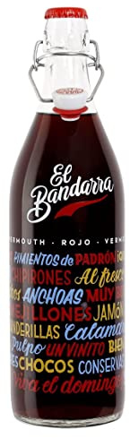 El Bandarra Rojo Vermut 100 cl. Botella de 1 litro, Vermouth de Barcelona.