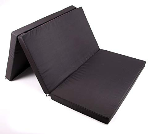 Premium Schlafauflage für Caddy & Combo Life | Klappmatratze 200x120x8 cm, Schwarz | Faltbare Matratze für Bus, Kaltschaum Matratze Camping