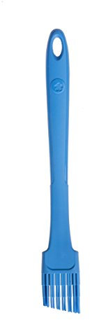 Kochblume Design Pinsel S | Premium-Silikon | Hitzebeständig | Spülmaschinenfest | 24cm | Farbe: blau