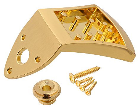LYWS Triangle Saitenhalter für Mandoline, 8 Saiten, Gold