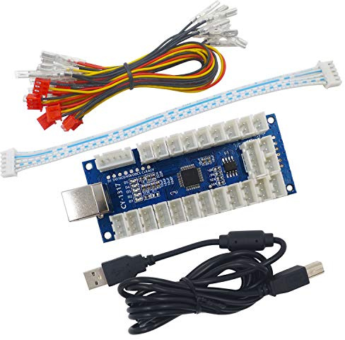 SJ@JX Arcade USB Encoder LED Contrôleur Arcade Zéro Retard pour PC PS3 Android DIY
