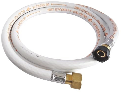 SOMATHERM FOR YOU, Flexible caoutchouc 2m pour gaz Butane/Propane - Raccords écrou tournant 20/150 et 15/21 - Durée de vie 10 ans - Idéal pour alimentation en gaz