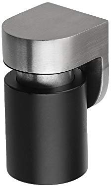 Lizavo DS-004 Tope de puerta magnético de cancelación de ruido de acero inoxidable con goma insonorizada, montado en el piso