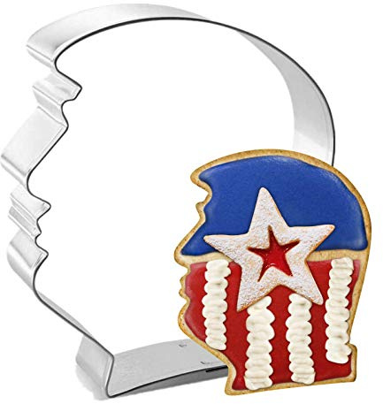 Ausstechform aus Metall, Edelstahl, USA-Form, Schokoladenform, amerikanische Heimküche, Heimwerkerbedarf, Backwerkzeug, Party-Dekoration, patriotische Dekoration, Schild-Zubehör