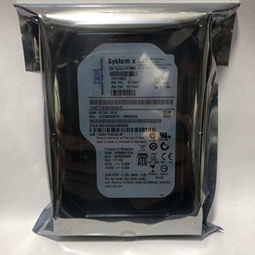 MIDTY HDD Per 500 GB 3.5 SATA 64 MB 7.2 K Per HDD Interno Per Server HDD Per WD5003ABYX 81Y9802 81Y9803 81Y3866