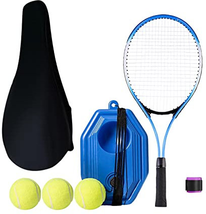 Harilla Tennis Tennis er Set Ausrüstungsball mit Schnur Strapazierfähiges Werkzeug Selbstübung Solo Training für Trainingsanfänger, Stil c