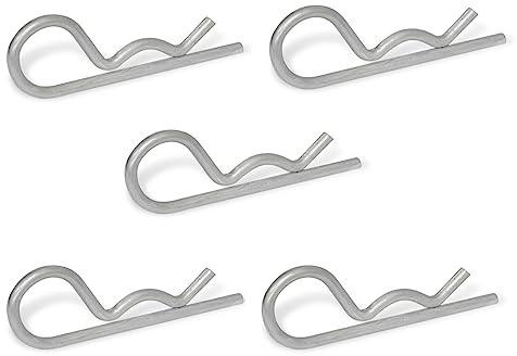 Ganter Normelemente | Federstecker | Edelstahl | GN 1024-NI-3-E | 5 Stück | einfache Windung | Durchmesser 3mm