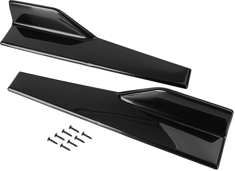 Artudatech - Faldón lateral universal para coche, labio del alerón, divisor del balancín, alerones winglet, difusor de ABS