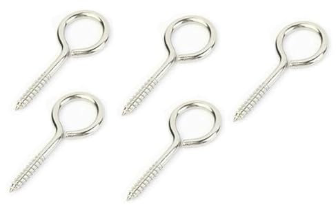 BKEKM ringschrauben Augenmutter, 5 Stück Hebeösenmuttern M3 M4 M5 Augenschraube Schaf Augenschraube Bolzenringhaken Silber 304 Edelstahlschraube Augenschraube stabil