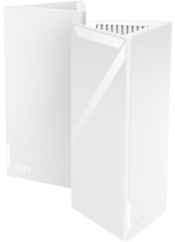 MSI Roamii BE Lite Mesh System – Lot de 2 (WiFi 7, BE 5000, jusqu'à 5 800 m² de Couverture, prenant en Charge Plus de 120 appareils, Port Ethernet 2,5 Gbit/s, MU-MIMO MLO)