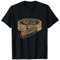 Hellbrauner Schuhputz-Lederglanz mit einer Polierbürste T-Shirt