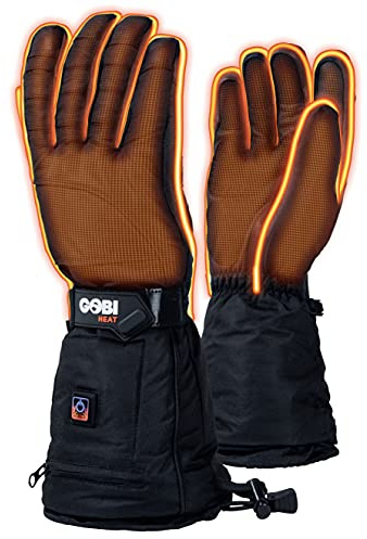 Epic ll Heated Gloves - 6 Hours of Heat | Battery and Charger Included | 3 Heat Settings | Heat Up and Around Each Finger (3500mAh USB-C Batt)