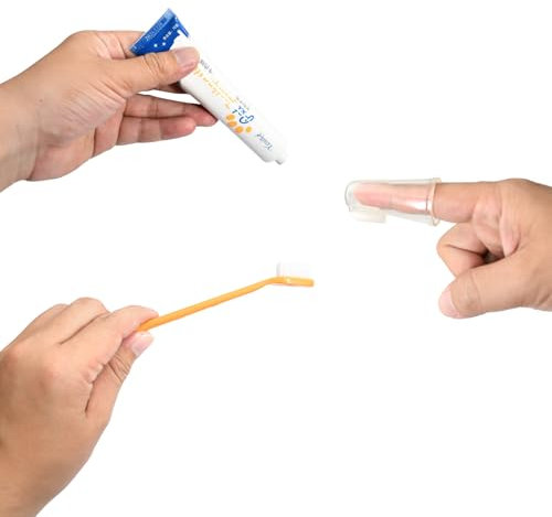 HundezahnbüRste Mit 2 ZahnbüRsten Hundezahnpasta Rindfleischgeschmack ZahnbüRste Hund Beugt Plaque Und Zahnstein Vor Zahnpasta Hund FüR Hunde Und Katzen Mit Mundgeruch