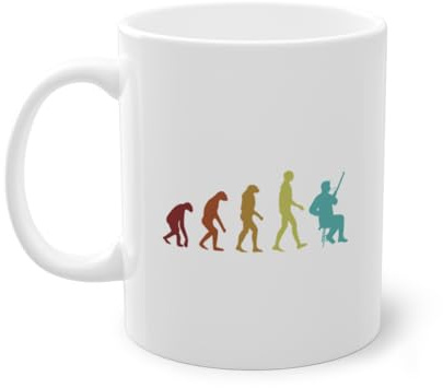 Bassoon Evolution Aerophon Spieler Kaffeetasse | Fagott Instrument Musik Fagottist Tasse Weiß (06609C)