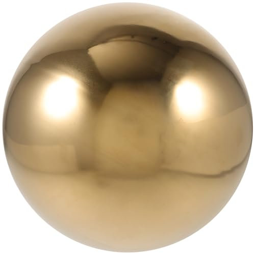 BESPORTBLE Hollow Edelstahl Dekor Kugel Polierte Reflexionskugel Für Garten Außenbereich Und Weihnachtsdeko Goldener Gartenspiegel Ball Ornament