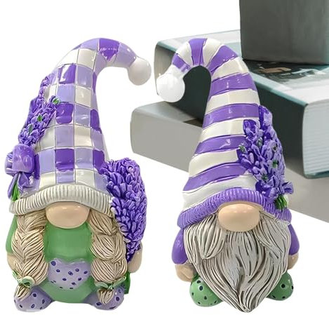 FVPKYUR Figuras de gnomo, Estatuas de gnomo de resina - Estatua de gnomo Resina Tableta Estatua | Pequeños gnomos versátiles encuentra accesorios para paisajes al aire libre al aire libre al aire