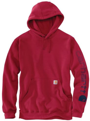 Carhartt Herren Midweight Sleeve Logo Hooded Sweatshirt (Regular and Big & Tall Sizes) Sweatshirt (1er Pack)