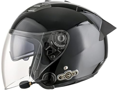 Casco Jet Moto 3/4 Aperto Casco ECEDOT Omologato Caschi Cromwell Casco Da Motociclista Con Visiera Parasole Casco A Scodella Vintage Style Per Uomo Donna 5,M:57-58CM