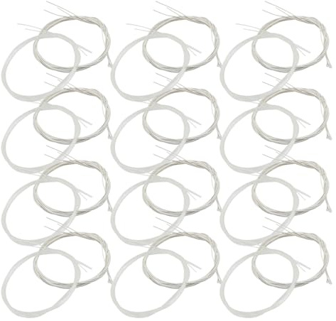 Beaupretty 24piezas Cuerdas De Guitarra Clásica Transparentes De Nailon Para Reemplazo De Tensión Media Para Conciertos y Práctica Diaria
