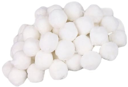 ibasenice Boules Filtrantes pour Piscine Fibres Absorbantes 500g pour Filtration Sable Accessoires Piscine Nettoyage Longue Durée
