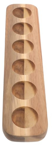 Portauova in Legno per Cucina 6 Scomparti, Semplice | Design Elegante, Robusto e Sbavature, Ampia Capienza per Conservare le Uova