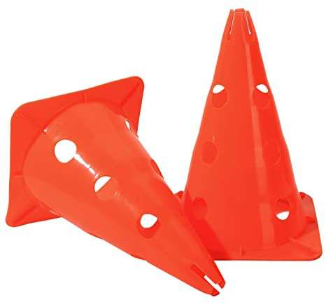 Confezione da 2 Coni da Allenamento Sportivo Coni da Traffico per Allenamento in plastica per Skate, Calcio, Colori Assortiti, Coni da Calcio da Allenamento da 12 Pollici Coni da Allenamento Sportivo
