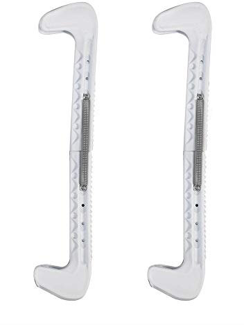 Universal Skate Blade Guards f¨¹r Eishockey - 1 Paar wei?e Kunststoff Abdeckungen f¨¹r Schlittschuhe, passend zu verschiedenen Skates (wei?)