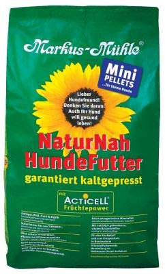 Markus Mühle NaturNah Mini Glutenfrei Kaltgepresstes Alleinfutter für kleine Hunderassen, ausgewachsene Hunde mit hohem Proteingehalt und wohltuenden natürlichen Inhaltsstoffen (5kg)