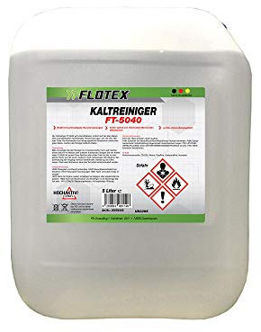 Flotex® Kaltreiniger Motorreiniger 5L | Sehr effektiver Motor Reiniger - entfernt Öle, Fette, Teer & vieles mehr | Motorwäsche für Auto, Werkstatt, Motorrad etc. | Nicht korrosiv & schonend