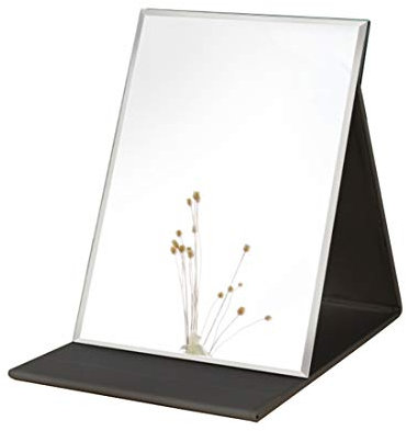 Zcooooool Specchio Specchio per il trucco Super HD portatile grande Specchio per trucco multi-stand Angolo libero/portatile/da tavolo Specchio pieghevole,21X15,2 cm (8,27X5,9 pollici)